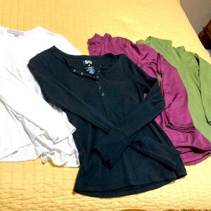 Four Great Long Sleeve Tops for Fall Size Medium